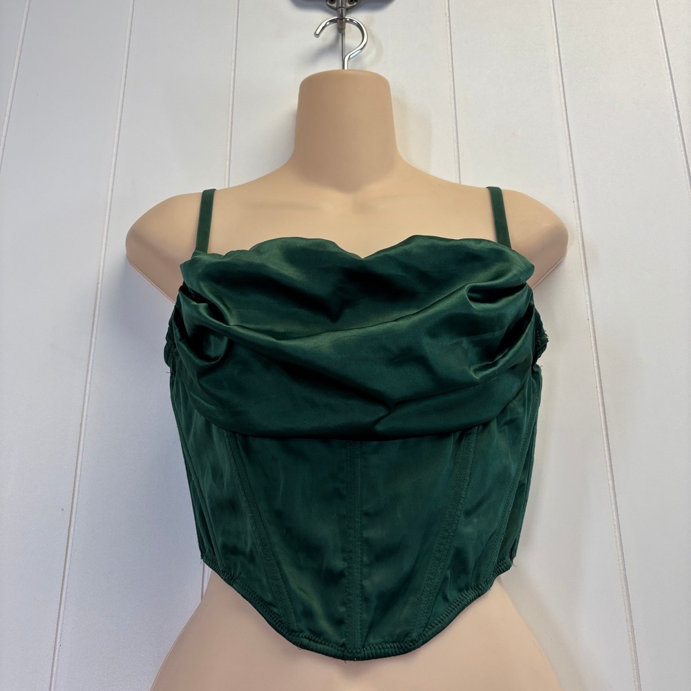 Urban Outfitters Women Y2K Coquette Satin Corset Top Size S Night Out Regency